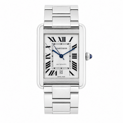 Cartier Tank Solo XL W5200028 White Dial Stainless Steel Watch